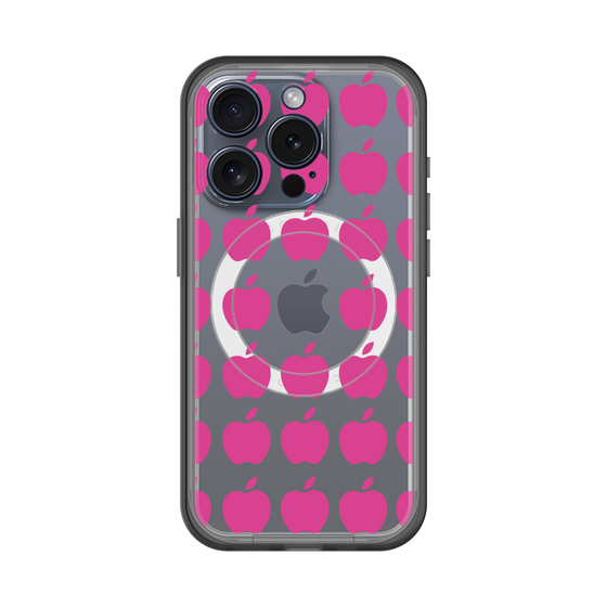 スリムプロテクションプレミアムケース with MagSafe［ Apple - Pink ］