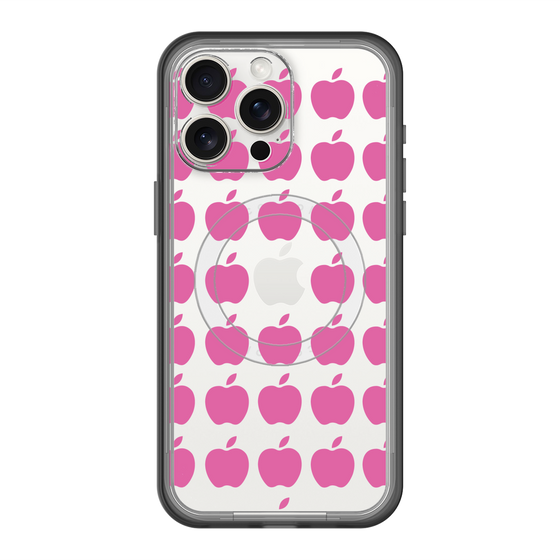 スリムプロテクションプレミアムケース with MagSafe［ Apple - Pink ］