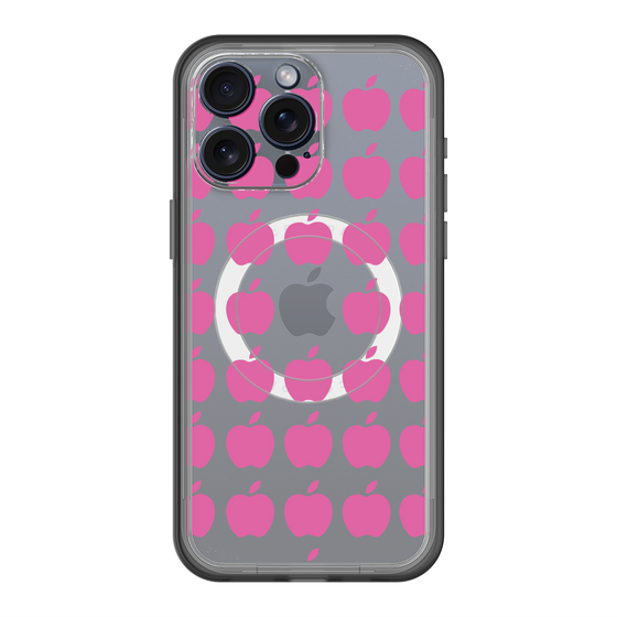 スリムプロテクションプレミアムケース with MagSafe［ Apple - Pink ］