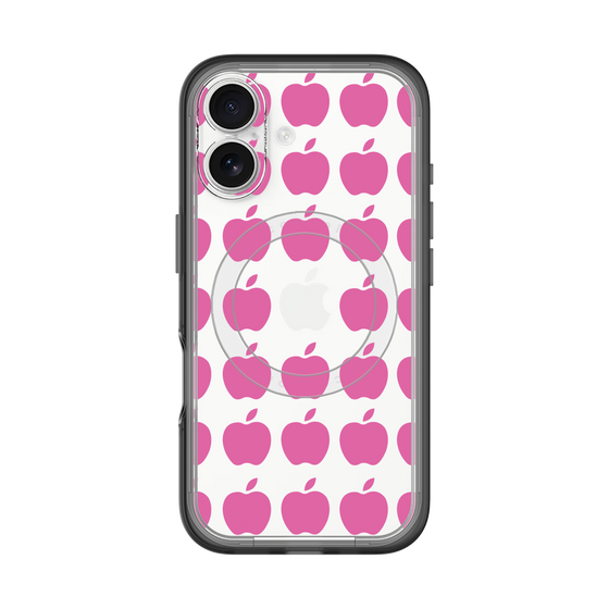 スリムプロテクションプレミアムケース with MagSafe［ Apple - Pink ］