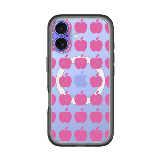 スリムプロテクションプレミアムケース with MagSafe［ Apple - Pink ］