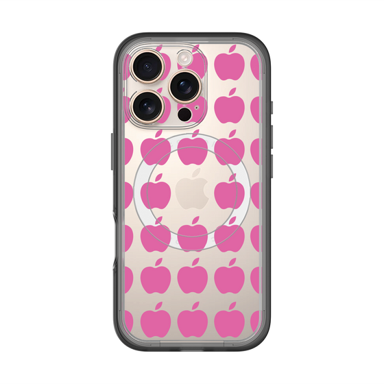 スリムプロテクションプレミアムケース with MagSafe［ Apple - Pink ］