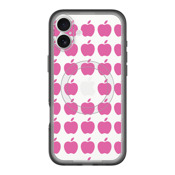 スリムプロテクションプレミアムケース with MagSafe［ Apple - Pink ］
