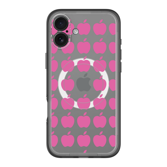 スリムプロテクションプレミアムケース with MagSafe［ Apple - Pink ］