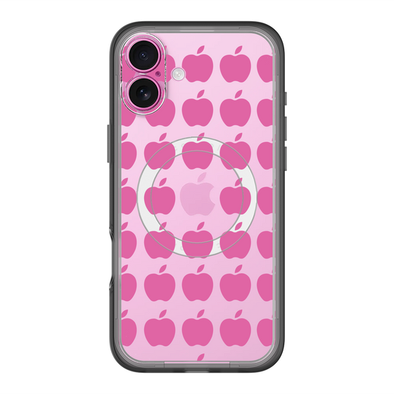 スリムプロテクションプレミアムケース with MagSafe［ Apple - Pink ］