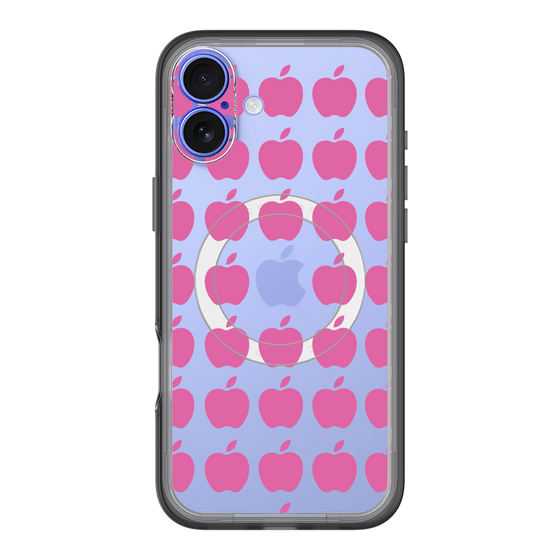 スリムプロテクションプレミアムケース with MagSafe［ Apple - Pink ］