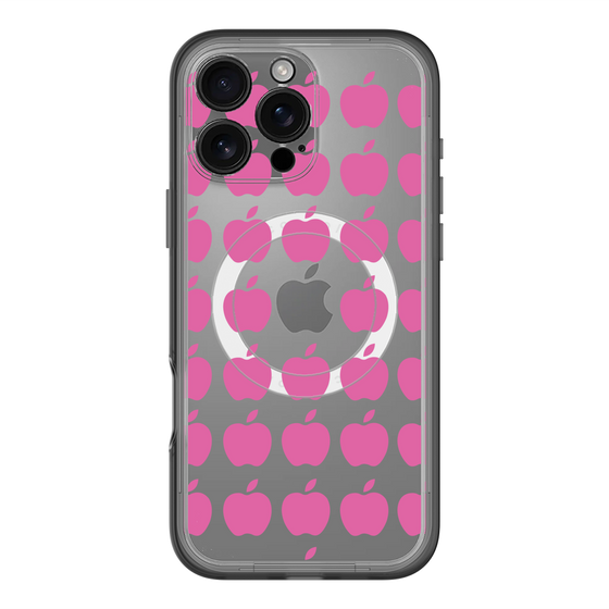 スリムプロテクションプレミアムケース with MagSafe［ Apple - Pink ］