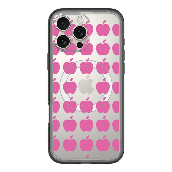 スリムプロテクションプレミアムケース with MagSafe［ Apple - Pink ］