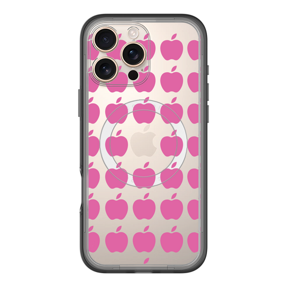 スリムプロテクションプレミアムケース with MagSafe［ Apple - Pink ］