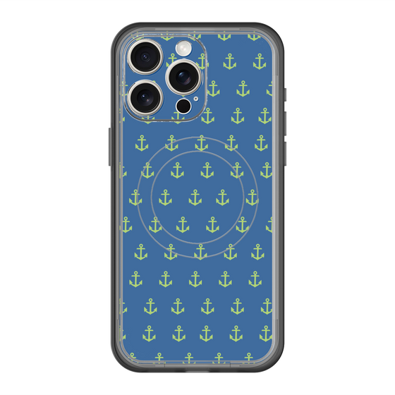 スリムプロテクションプレミアムケース with MagSafe［ Anchor - Green ］
