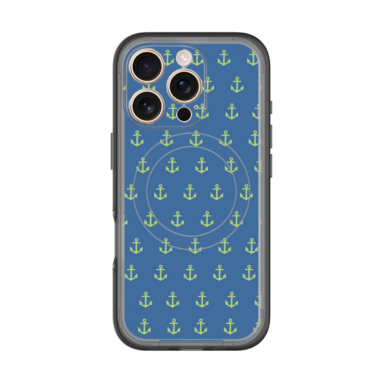 スリムプロテクションプレミアムケース with MagSafe［ Anchor - Green ］