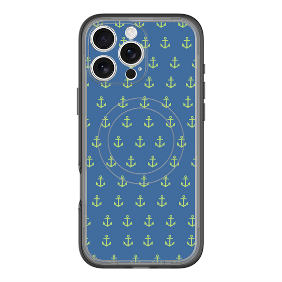 スリムプロテクションプレミアムケース with MagSafe［ Anchor - Green ］