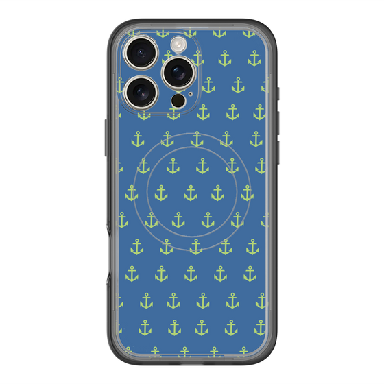 スリムプロテクションプレミアムケース with MagSafe［ Anchor - Green ］
