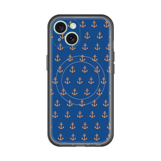 スリムプロテクションプレミアムケース with MagSafe［ Anchor - Orange ］