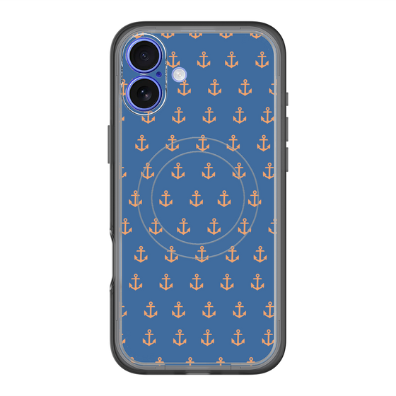 スリムプロテクションプレミアムケース with MagSafe［ Anchor - Orange ］