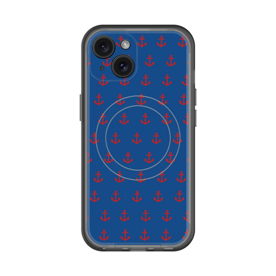 スリムプロテクションプレミアムケース with MagSafe［ Anchor - Red ］