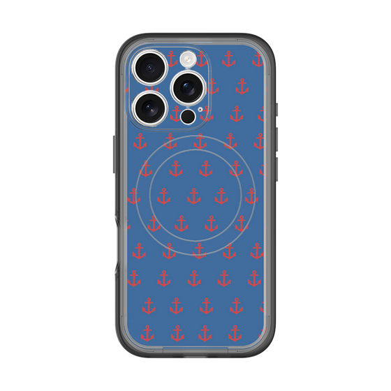 スリムプロテクションプレミアムケース with MagSafe［ Anchor - Red ］