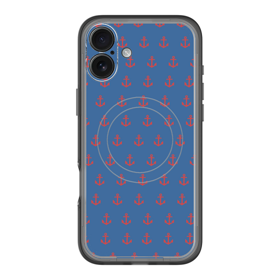 スリムプロテクションプレミアムケース with MagSafe［ Anchor - Red ］