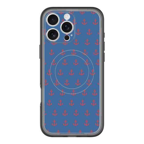 スリムプロテクションプレミアムケース with MagSafe［ Anchor - Red ］