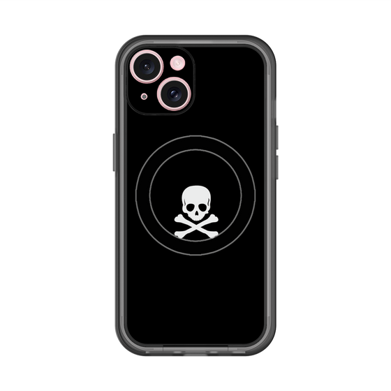 スリムプロテクションプレミアムケース with MagSafe［ スカル - Black ］