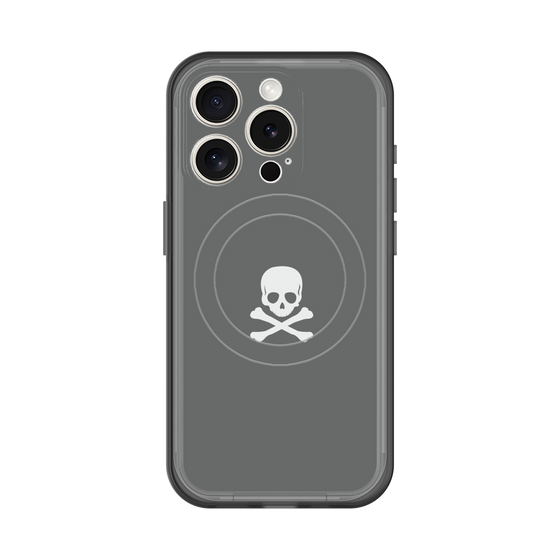スリムプロテクションプレミアムケース with MagSafe［ スカル - Gray ］