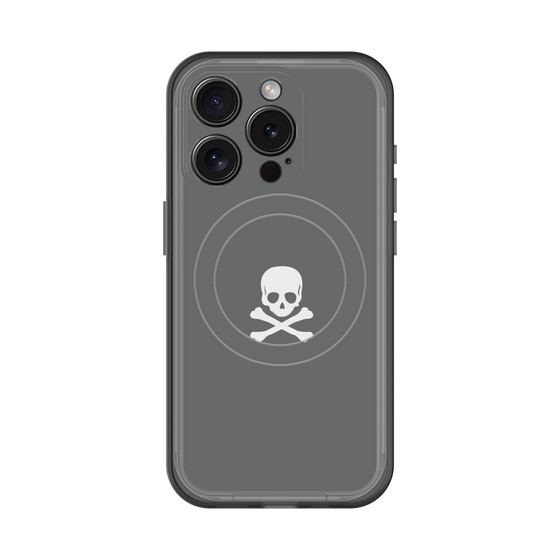 スリムプロテクションプレミアムケース with MagSafe［ スカル - Gray ］