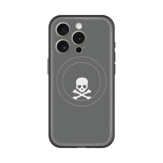 スリムプロテクションプレミアムケース with MagSafe［ スカル - Gray ］