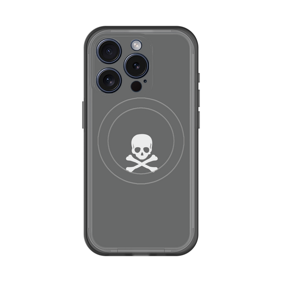 スリムプロテクションプレミアムケース with MagSafe［ スカル - Gray ］