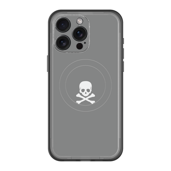 スリムプロテクションプレミアムケース with MagSafe［ スカル - Gray ］