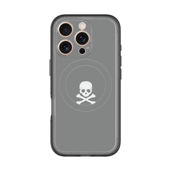スリムプロテクションプレミアムケース with MagSafe［ スカル - Gray ］