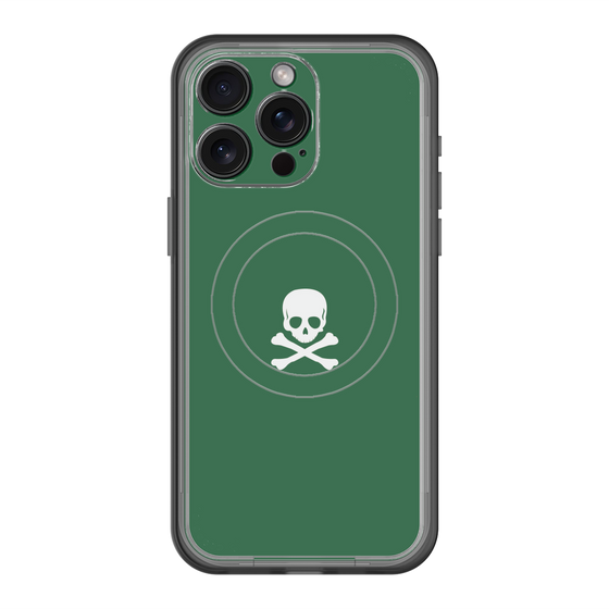 スリムプロテクションプレミアムケース with MagSafe［ スカル - Green ］