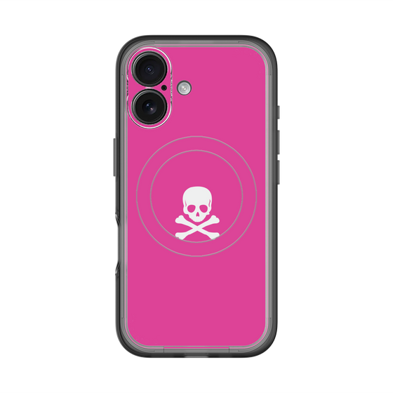 スリムプロテクションプレミアムケース with MagSafe［ スカル - Pink ］