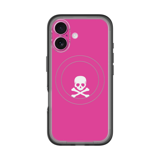 スリムプロテクションプレミアムケース with MagSafe［ スカル - Pink ］