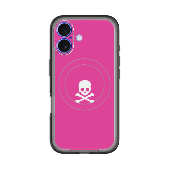 スリムプロテクションプレミアムケース with MagSafe［ スカル - Pink ］