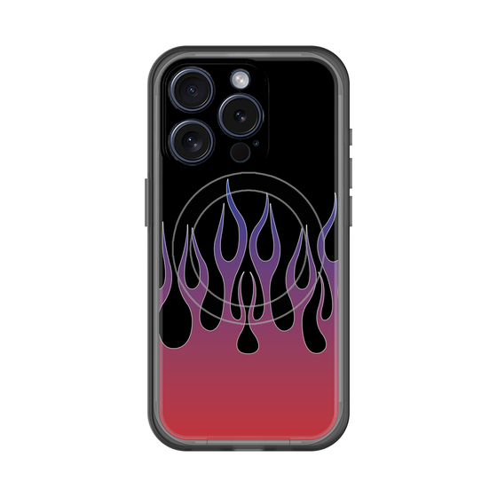 スリムプロテクションプレミアムケース with MagSafe［ 炎 - Red ］