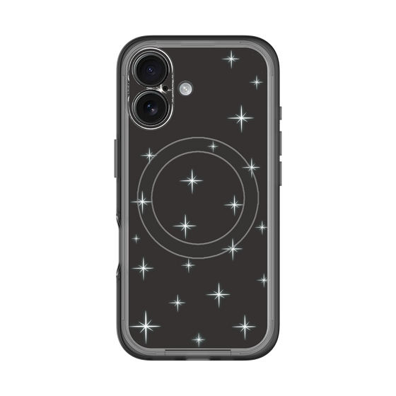 スリムプロテクションプレミアムケース with MagSafe［ Glitter - Black ］