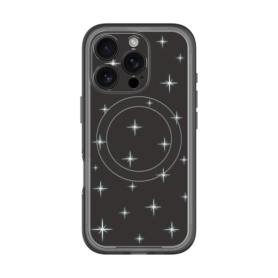 スリムプロテクションプレミアムケース with MagSafe［ Glitter - Black ］