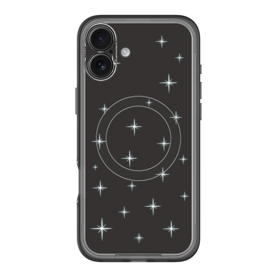 スリムプロテクションプレミアムケース with MagSafe［ Glitter - Black ］