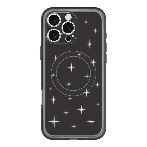 スリムプロテクションプレミアムケース with MagSafe［ Glitter - Black ］