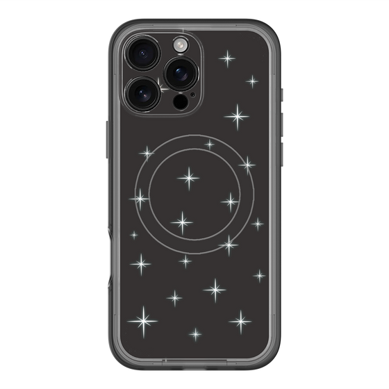 スリムプロテクションプレミアムケース with MagSafe［ Glitter - Black ］