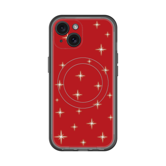 スリムプロテクションプレミアムケース with MagSafe［ Glitter - Red ］