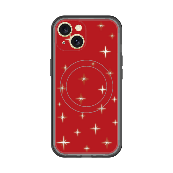 スリムプロテクションプレミアムケース with MagSafe［ Glitter - Red ］