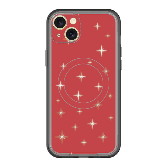スリムプロテクションプレミアムケース with MagSafe［ Glitter - Red ］