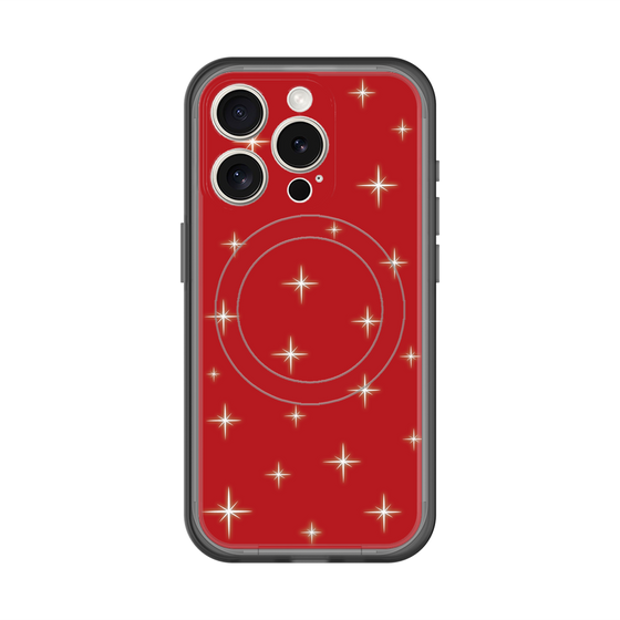 スリムプロテクションプレミアムケース with MagSafe［ Glitter - Red ］