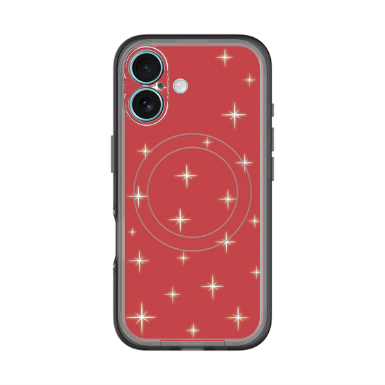 スリムプロテクションプレミアムケース with MagSafe［ Glitter - Red ］