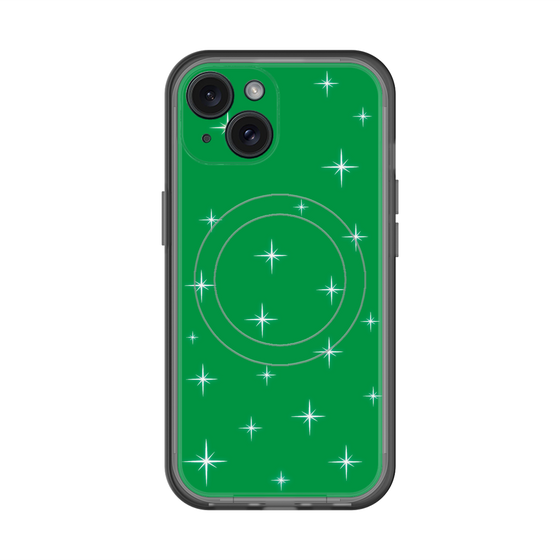 スリムプロテクションプレミアムケース with MagSafe［ Glitter - Green ］