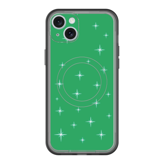 スリムプロテクションプレミアムケース with MagSafe［ Glitter - Green ］