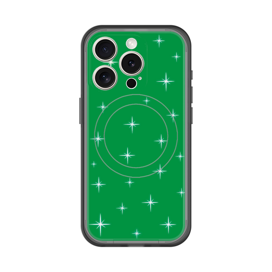 スリムプロテクションプレミアムケース with MagSafe［ Glitter - Green ］