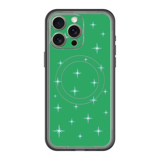 スリムプロテクションプレミアムケース with MagSafe［ Glitter - Green ］