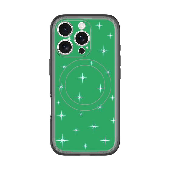スリムプロテクションプレミアムケース with MagSafe［ Glitter - Green ］